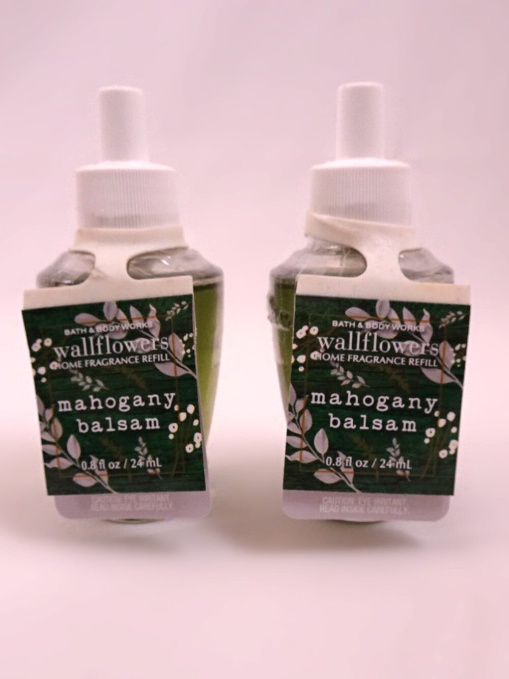 Lot 2 Bath & Body Works Wallflowers Mahogany Balsam New Retired Holiday Seasonal